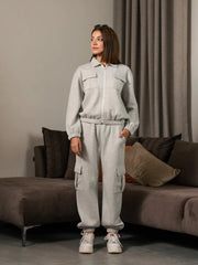 Varley Zip Up Matching Set (Winter) - Heather Grey