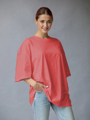Coast Oversize Tee - Bubblegum