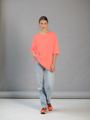 Coast Oversize Tee - Neon Coral