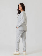 Berlin Top Stitching Matching Set (Summer) - Heather Grey