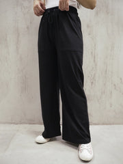 Belle Wide Leg Trouser (Summer) - Black