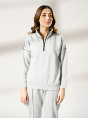 Calca Zipper Matching Set (Winter) - Heather Grey