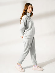 Calca Zipper Matching Set (Winter) - Heather Grey