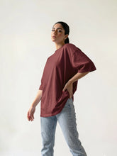 Coast Oversize Tee - Berry