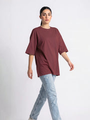 Coast Oversize Tee - Berry