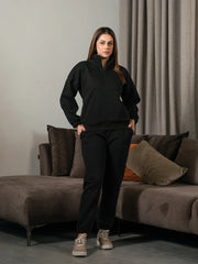 Ronin Half Zip Matching Set (Winter) - Black