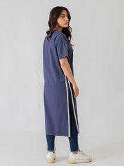 Eve Side Slit Maxi Dress - Violet Blue