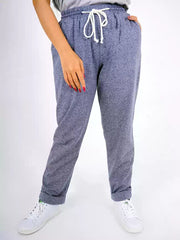 Milan Melange Jog Pant - Melange Blue