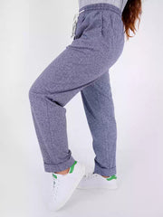 Milan Melange Jog Pant - Melange Blue