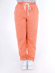 Milan Melange Jog Pant - Melange Coral