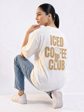 Iced Coffee Oversized Tee - White