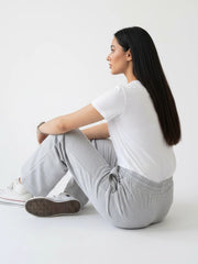 Moosta Straight Leg Trouser (Summer) - Heather Grey