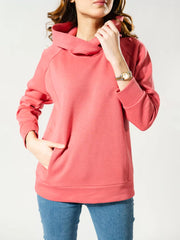 Naia Fleece Pullover Hoodie - Lychee Pink