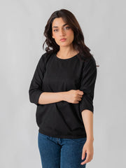 Rylee Batwing Sleeve Top - Black