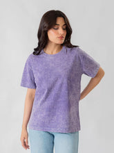 Sage Oversized Mineral Washed Top - Purple