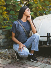 Heritage Fashion Tee - Pixel Blue