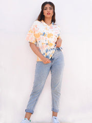 Multicolor Tie Dye Top