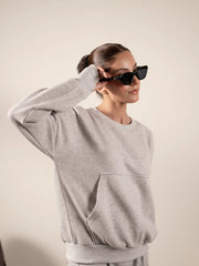 Kangroo Matching Set (Winter) - Heather Grey