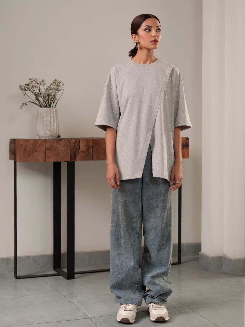 Cleo Top (Summer) - Heather Grey