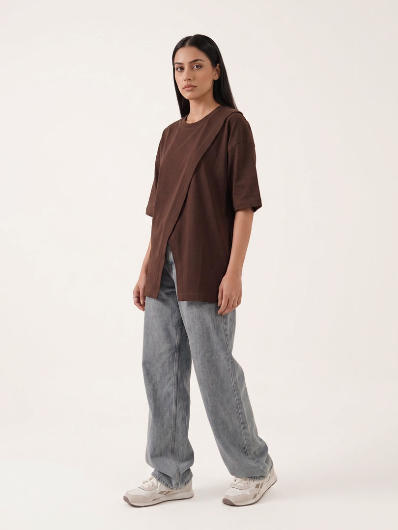 Cleo Top (Summer) - Chocolate Brown