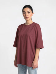 Coast Oversize Tee - Berry
