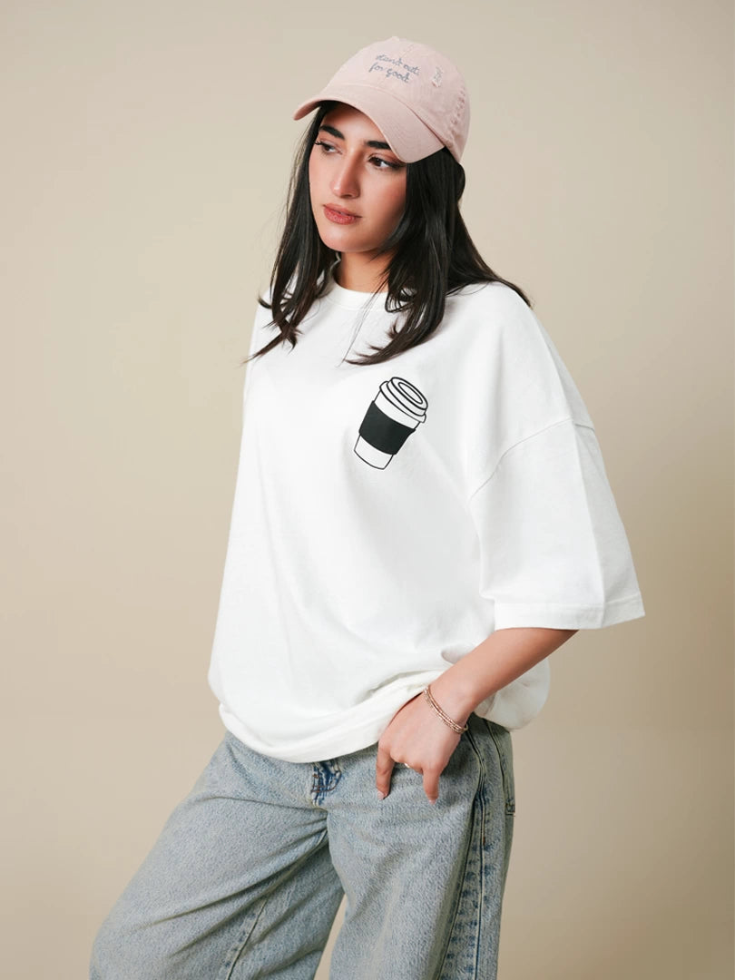 Coffee Essentials Tee - White