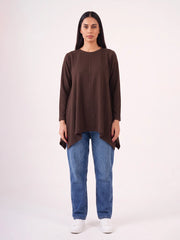 Florens Flare Top - Chocolate Brown