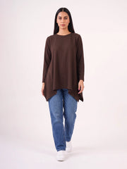 Florens Flare Top - Chocolate Brown