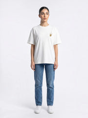 Iced Coffee Oversized Top - White