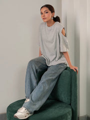Lia Top (Summer) - Heather Grey