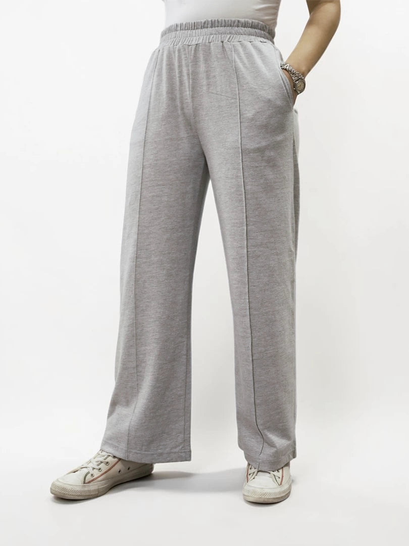 Moosta Straight Leg Trouser (Summer) - Heather Grey