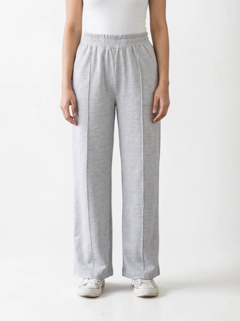 Moosta Straight Leg Trouser (Summer) - Heather Grey