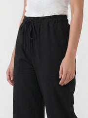 Belle Wide Leg Trouser (Summer) - Black