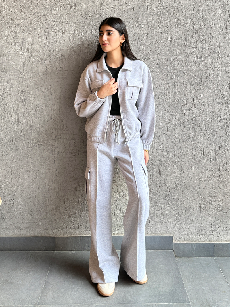 Chloe Matching Set (Winter) - Heather Grey