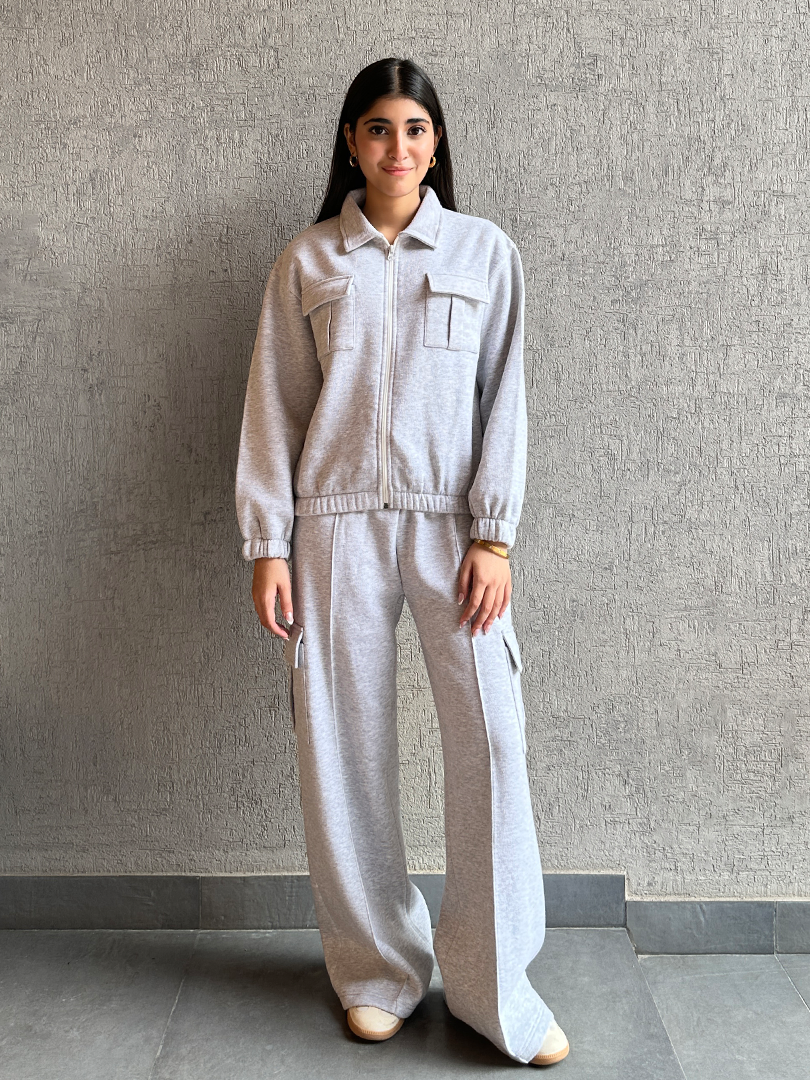 Chloe Matching Set (Winter) - Heather Grey