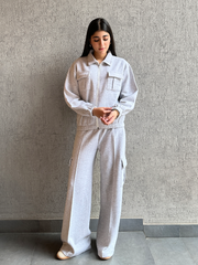 Chloe Matching Set (Winter) - Heather Grey