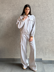 Chloe Matching Set (Winter) - Heather Grey