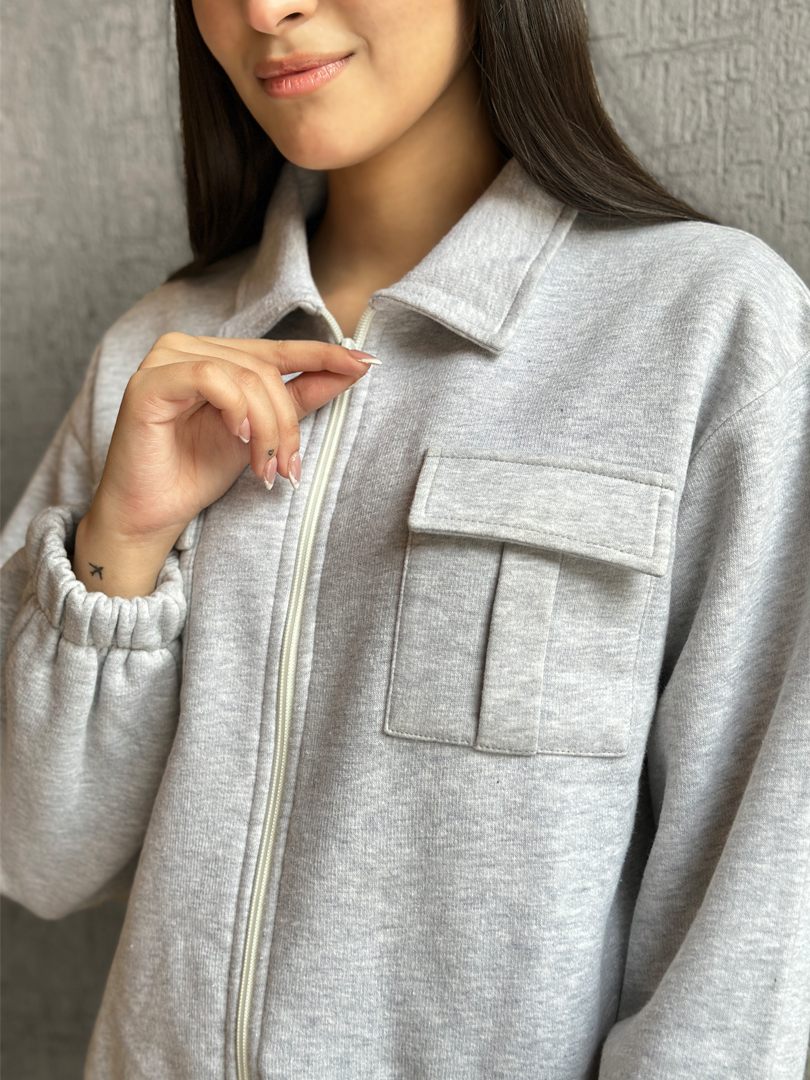 Chloe Matching Set (Winter) - Heather Grey