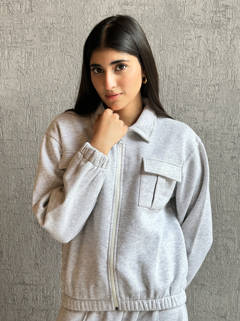 Chloe Matching Set (Winter) - Heather Grey