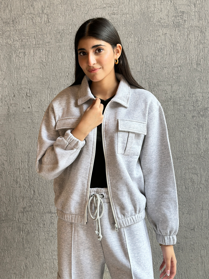 Chloe Matching Set (Winter) - Heather Grey