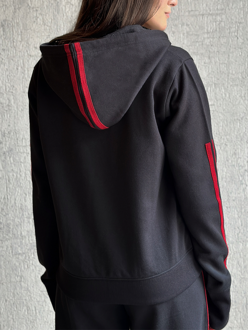 Quinn Hoodie Matching Set (Winter) - Black