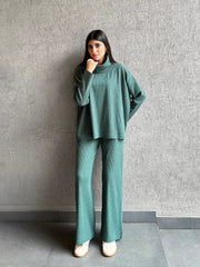 Yula High Neck Matching Set (Winter) - Evergreen