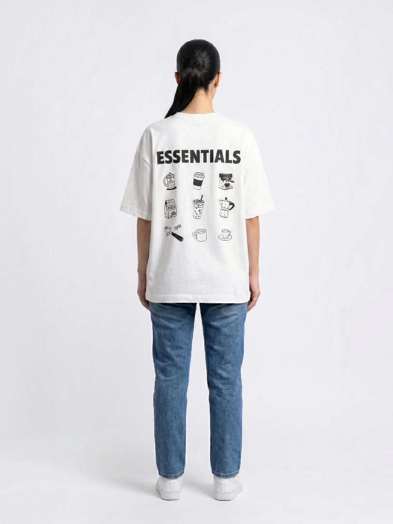 Coffee Essentials Tee - White
