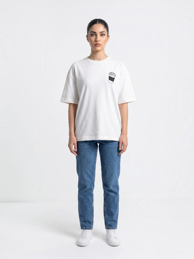 Coffee Essentials Tee - White