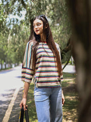 Hailey Multi Stripe Top