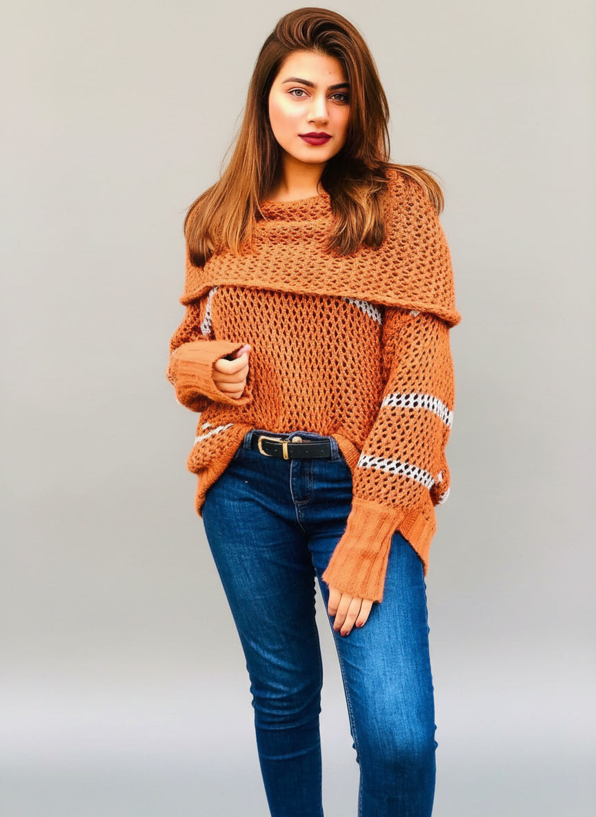 Turtleneck Chunky Sweater